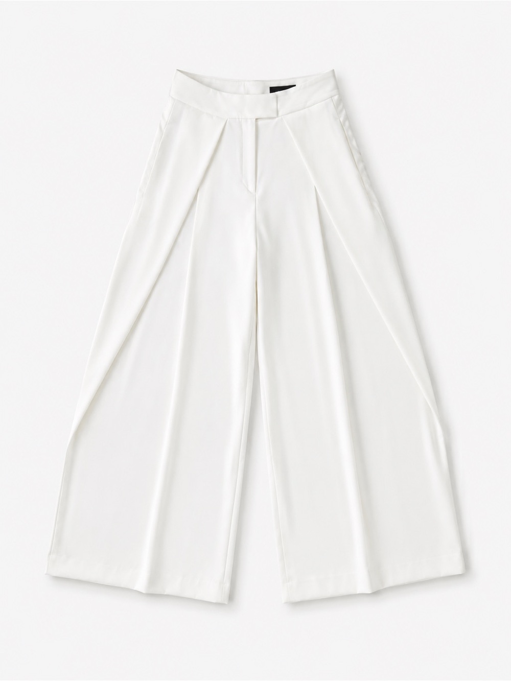 Zara NWT White Extra Wide Leg Dress Pants High Rise Tailored S - Picture 4 of 5